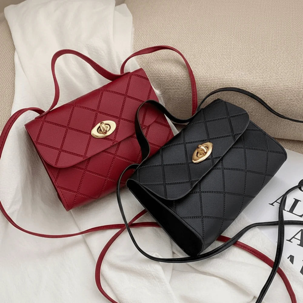 New Trend Women Casual Mini Handbags Shoulder Bag Small Messenger Bag Crossbody Bags Quake red