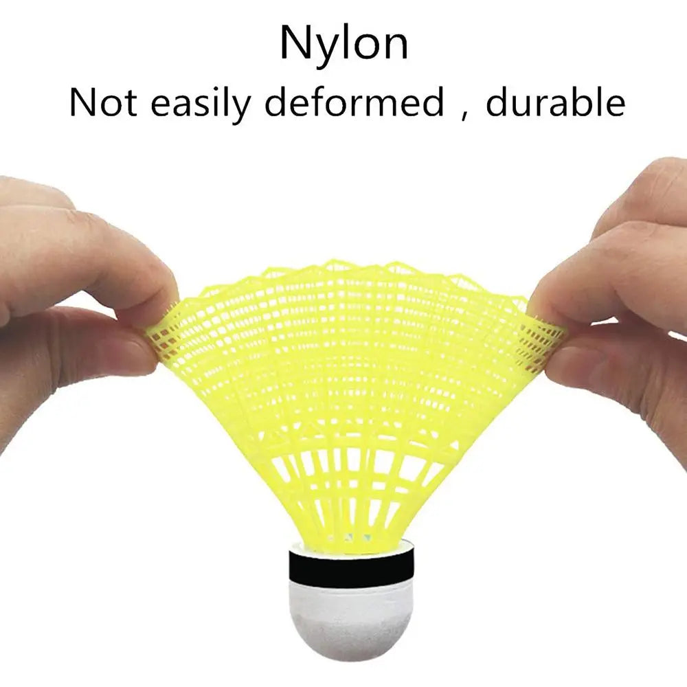 New Plastic Badminton Shuttlecocks Stable Durable Nylon Badminton Outdoor Indoor Badminton Training Balls Quake