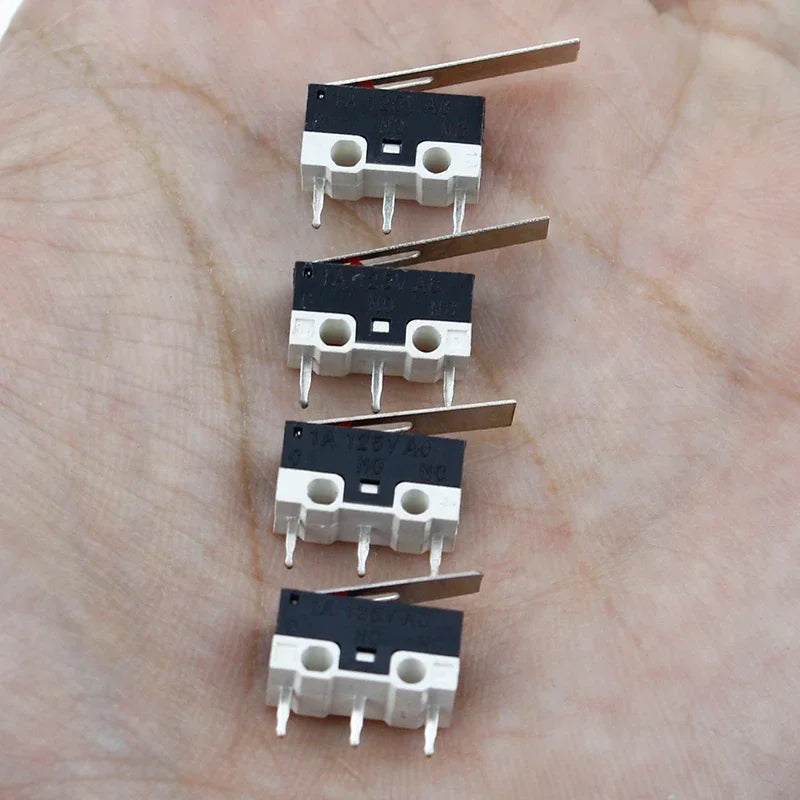 20-PCS/Lot Micro Switch Push Button Switch 3 Pin 1A 125V AC Mini Light Touch Switch for Mouse Quake