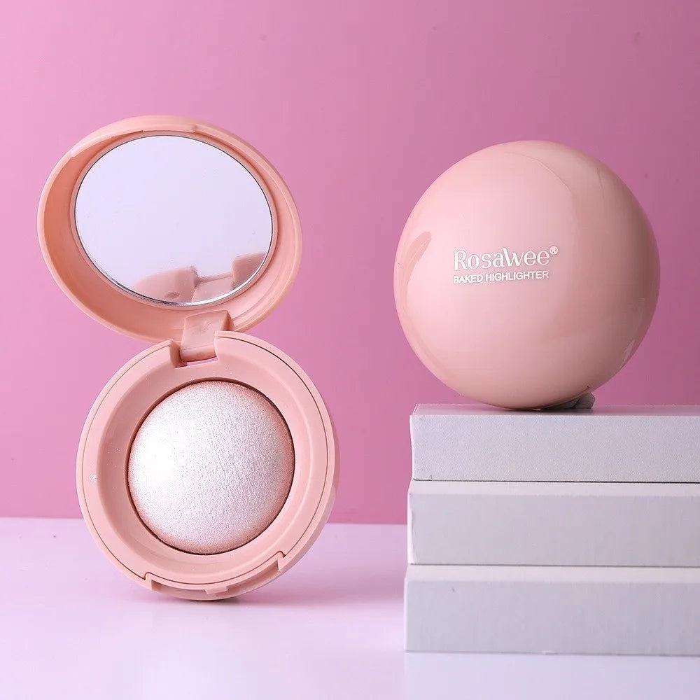 Long-lasting Highlighter Natural Glossy Fine Shimmer Makeup Highlighter Buildable Mashed Potato Texture Contour Highlighter Quake