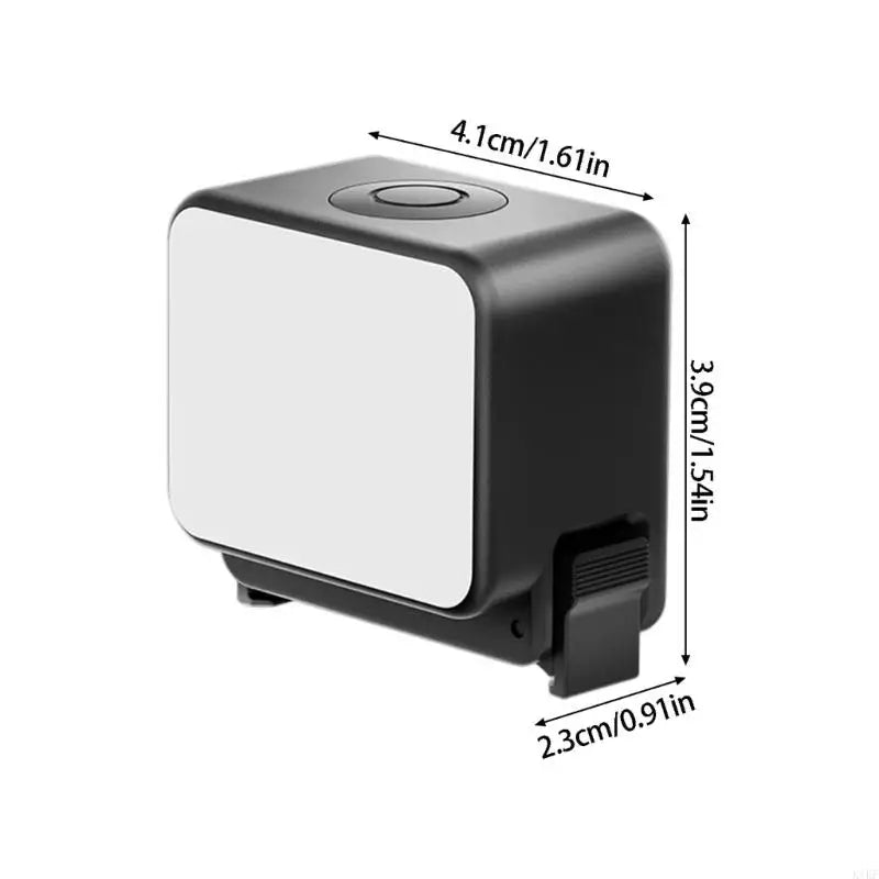 Mini Video Light for Action Camera, Rechargeable Fill Light with One-Button Brightness Control for Portrait and K1KF Quake