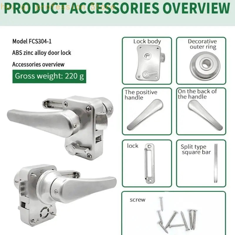 Double Opening Reversible Security Lock For Yacht Lavatory Doors Waterproof Metal Hardware Installation H8WE Quake