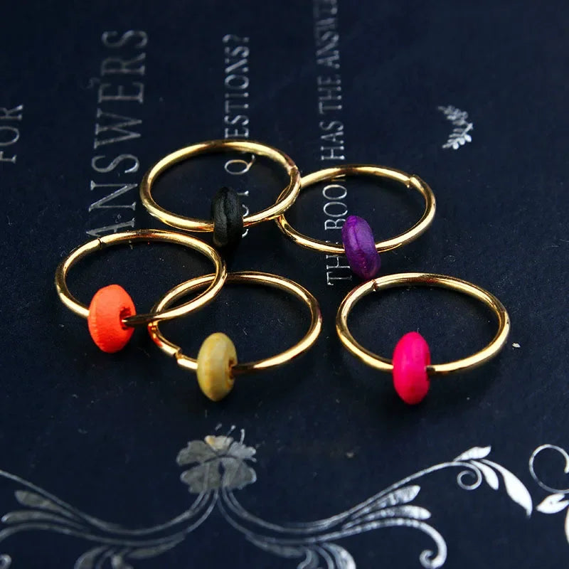 5-8 Pcs Metal Hair Braiding Rings African Cuffs Tubes Charms Dreadlock Beads Hair Braids Jewelry Braider Decorations Accessories Quake 5pcs 21