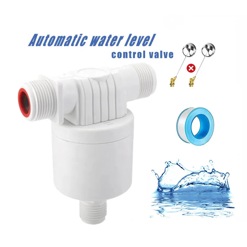 ABS Plastic Floating Ball Valves Easy Installation Automatic Replenishing Water Level Control Valve Quake DN25 Model A