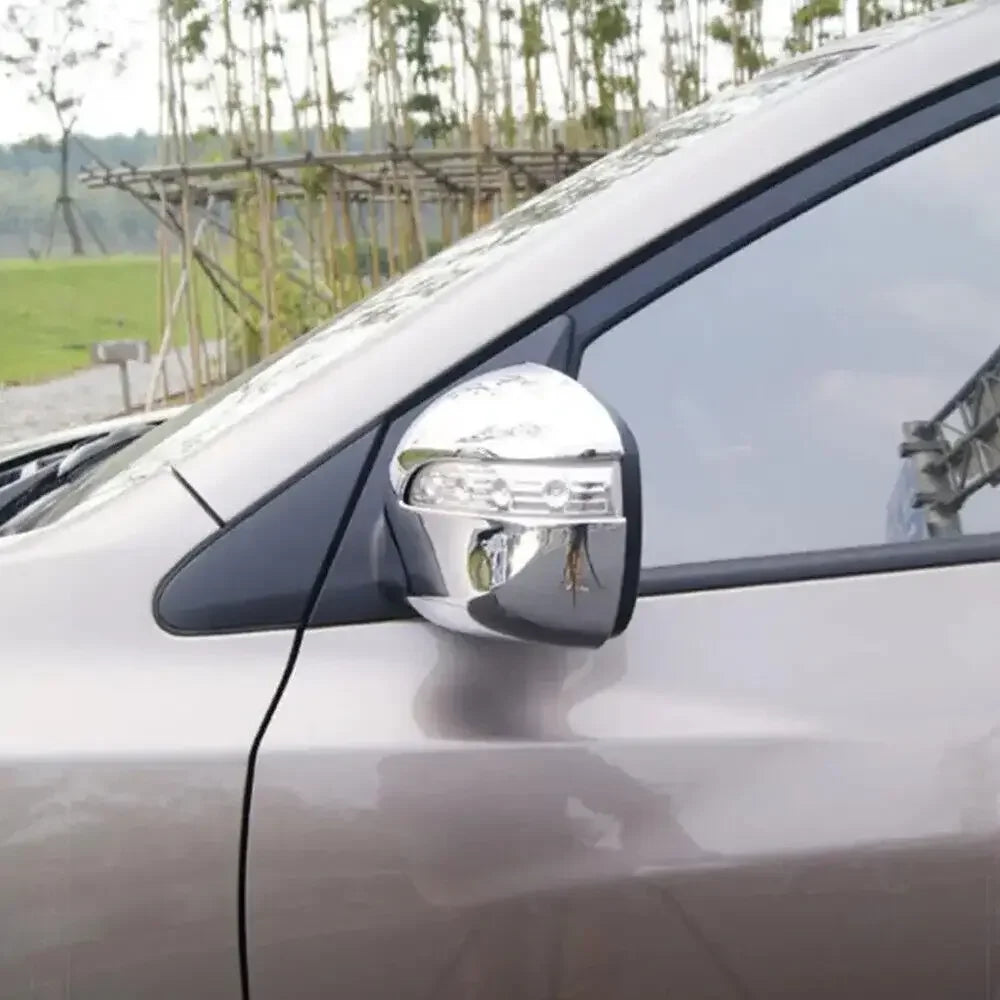 For Hyundai Tucson IX35 2010-2015 Car Rearview Side Mirror Cover Wing Cap Sticker Exterior Door Rear View Case Trim Chrome Auto Quake