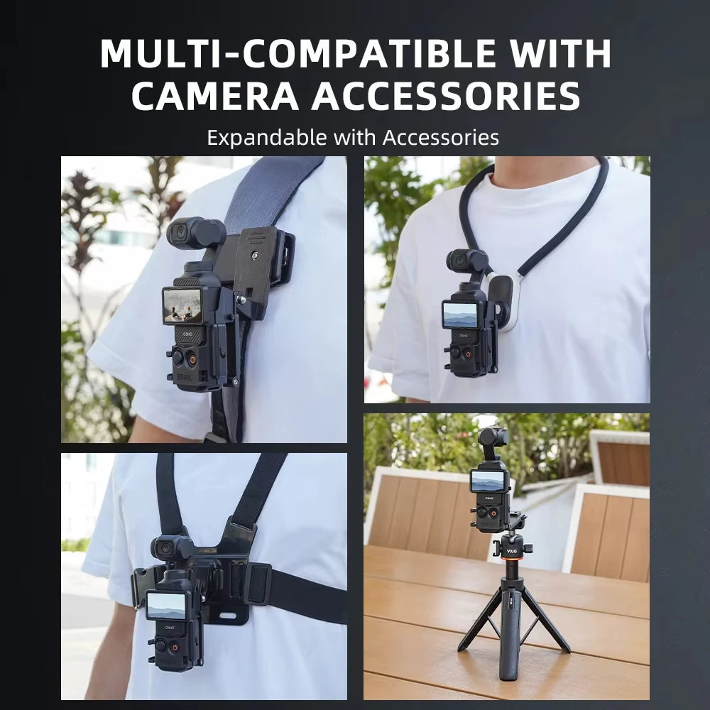 BRDRC Magnetic Mount for DJI Osmo Pocket 3,Quick Release Adapter Frame Holder,Pocket 3 Outdoor Travel Vlogging Accessories Quake