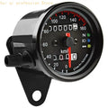 2.56" Motorcycle Speedometer With Headlight Turn LED Backlight Odometer Gauge 12V Universal H8WE Quake CN