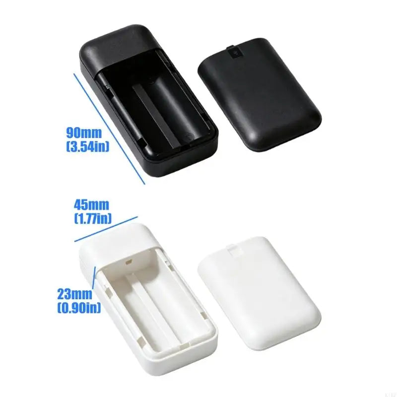 DIY Powerbank Case for 2PCS 18650 Batteries Box Plastic Housing with Secure Lock Shell for Easy Battery Replacement K1KF Quake