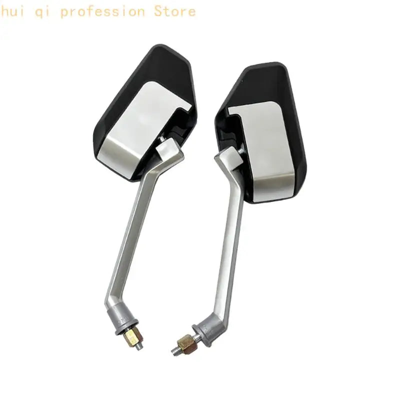 Motorcycle Safety Mirrors Wide View Design Adjustable 8mm Thread Easy Installation Electric Scooter Rearview Mirror H8WE Quake