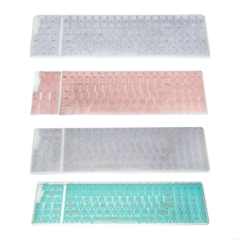 Mechanical Keyboard Keycap Set with Raised Pattern, Side Printing, Through Characters and Layout Coverage K1KF Quake