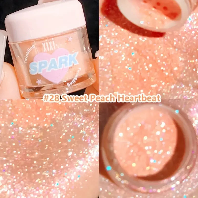 Shimmer Highlighter Powder,Contour Blush for Brightening and Defining Your Features Create a Sparkling Look,For Face and Eyes Quake 28