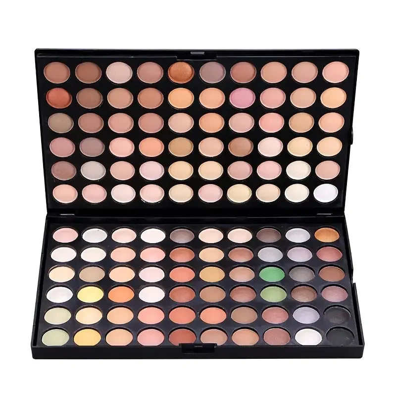 120 Color Eyeshadow Palette with Matte and Shimmer Effects Nude Warm Tones for Parties, Events and Professional Makeup Artistry Quake 120 color 04