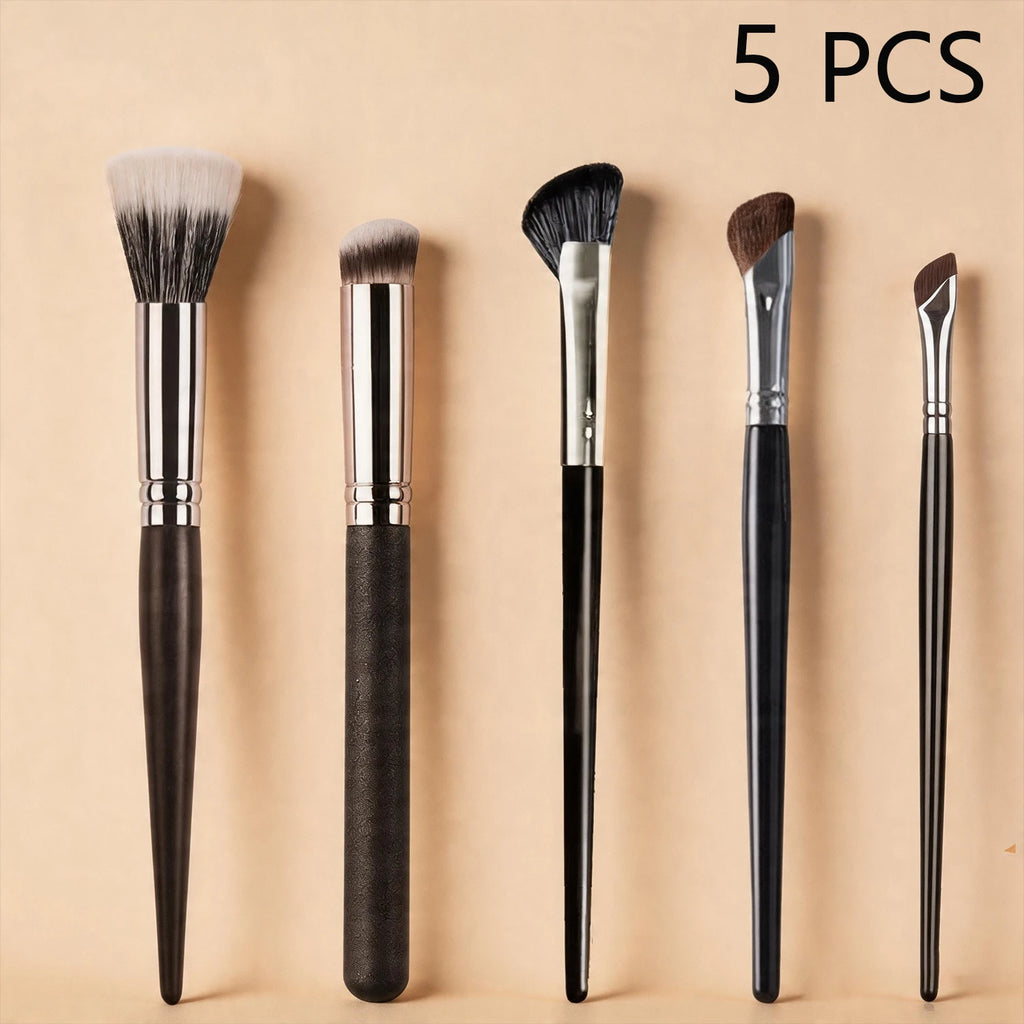 5 pcs Makeup Brushes Set Multi Purpose Facial Makeup Brush Perfect for Any Look Premium Perfect Quake