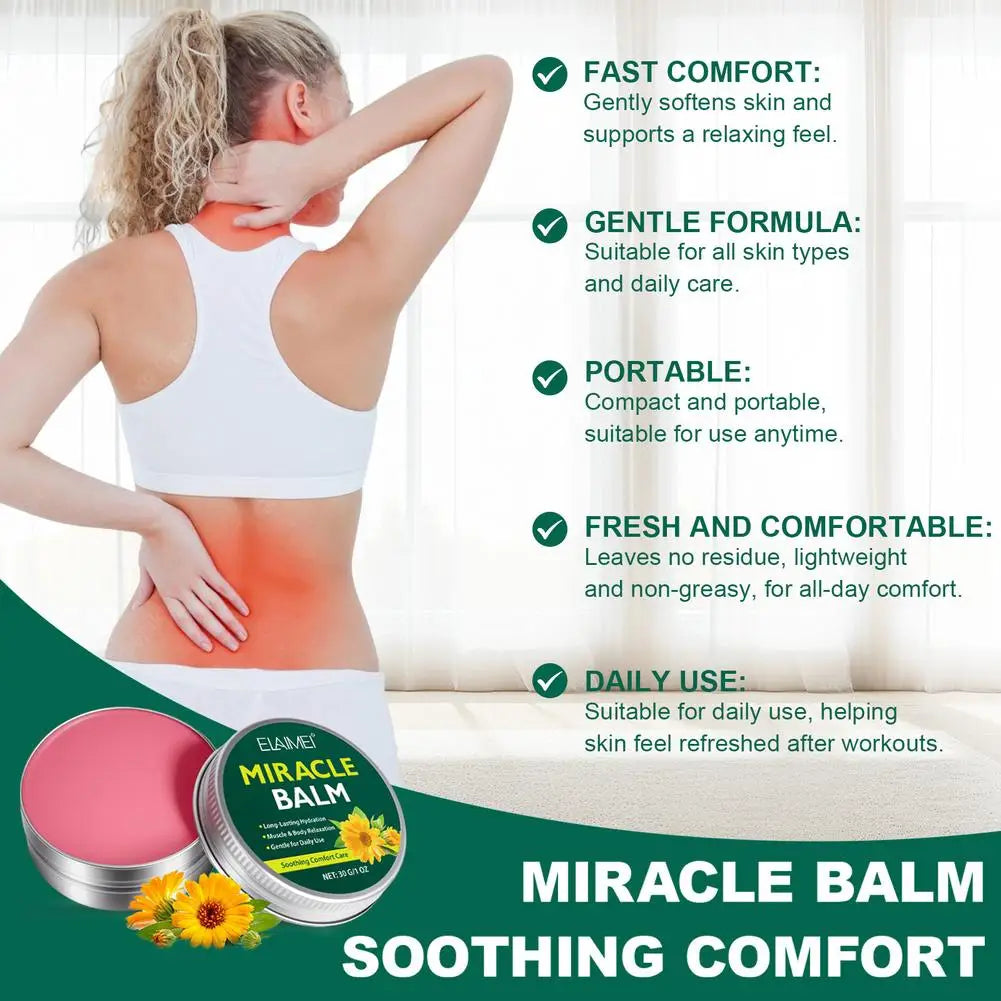 Soothing Moisturizer Miracle Balm for Swollen Legs, Relaxed and Comfortable, Soothing Joint Cream for Back, Hands, Feet and Body Quake