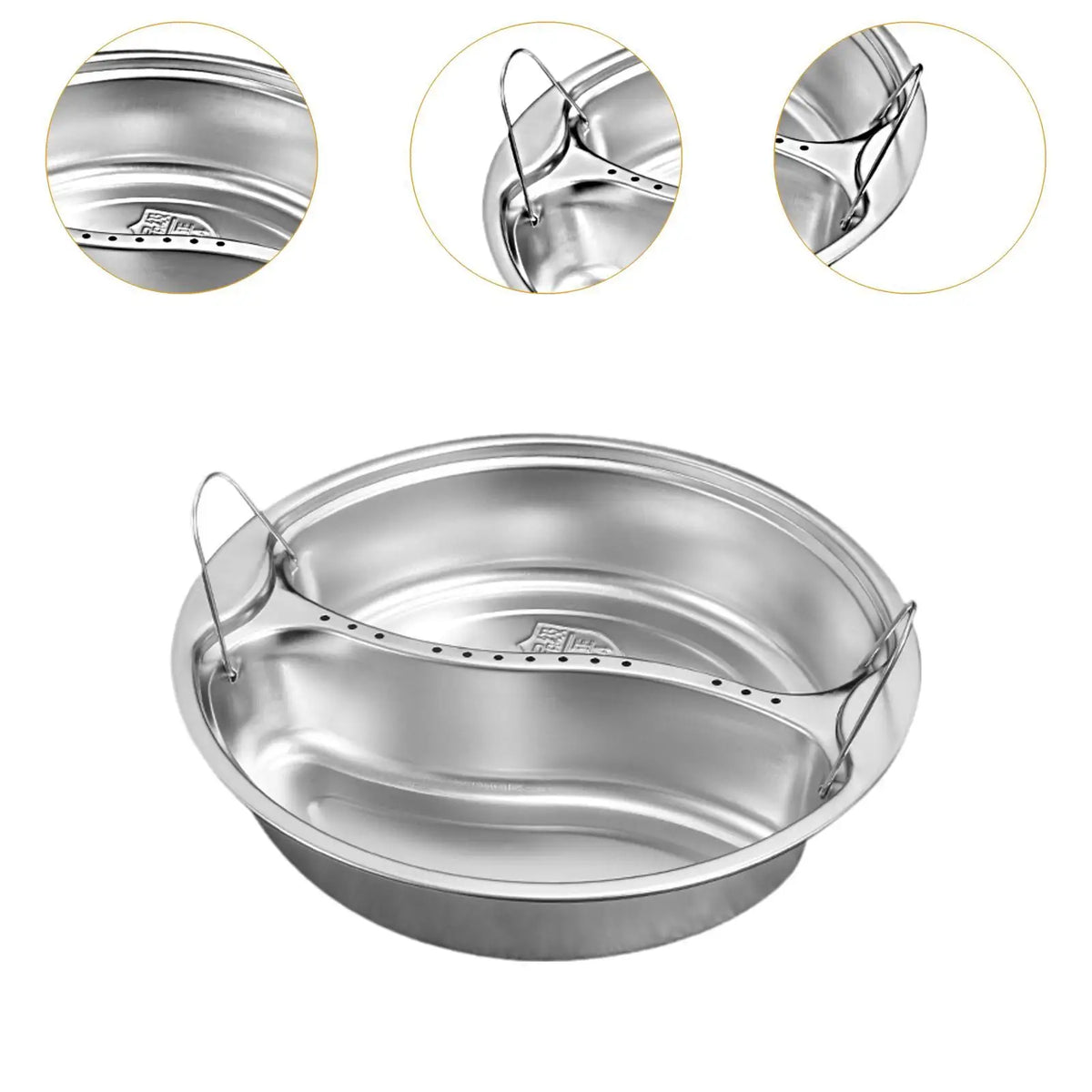 Stainless Steel Steamer Basket Steamer Pan Lightweight Healthier Food Quake