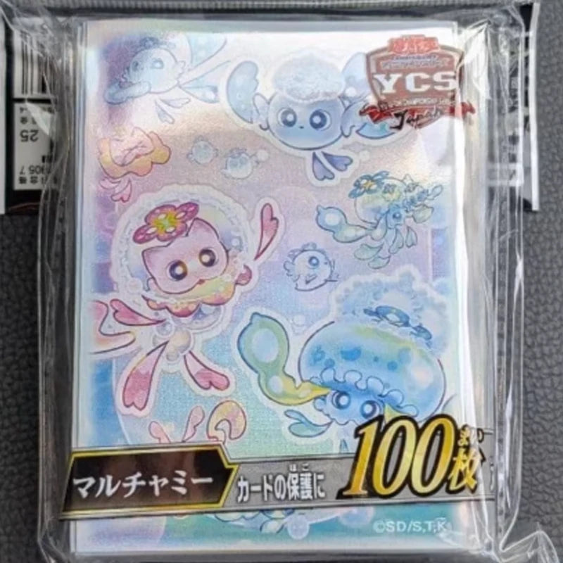 2025 New 100Pcs Official Yu-Gi-Oh Mulcharmy Jellyfish Card Sleeves 63x90mm YCSL Nagoya Todofriend Jellyfish Limited Gift Toys Quake