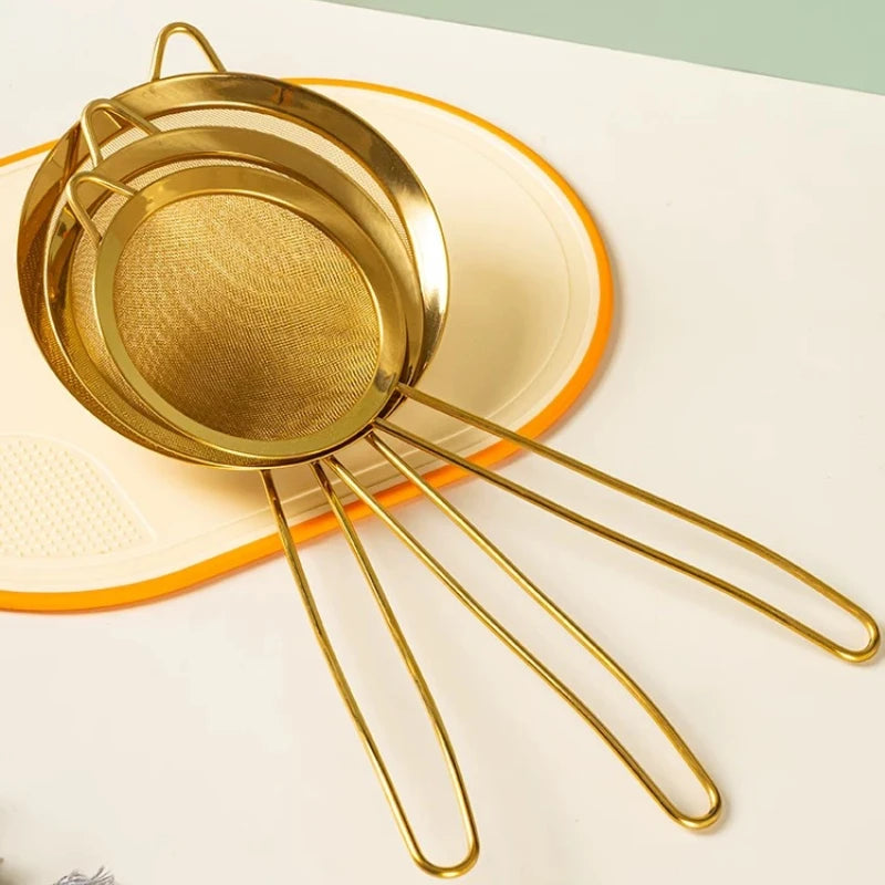 Soybean Milk Filter Screen Superfine Colander Stainless Steel Flour Screen Egg White Separator Quake