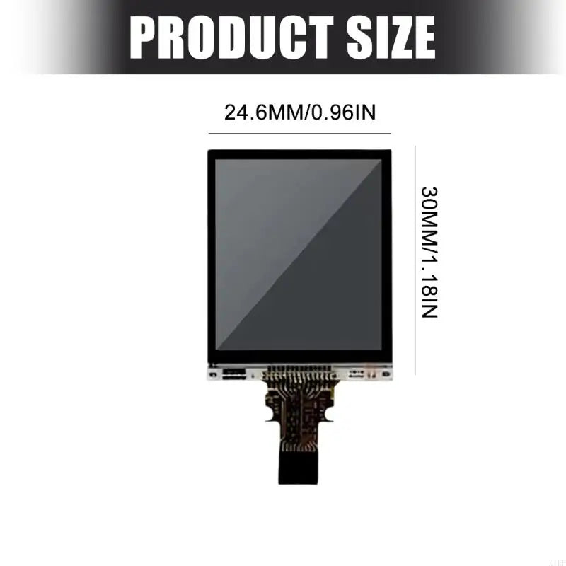 Watch Display Screen Module LS013B7DH05 24.6 X 30 Mm Rectangular Electronic Display Panel, Replacement Screen Part for K1KF Quake