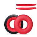 Replacement Ear Pad Covers And Headbands,Ear Pads Headband Cushion Kits for Sennheise HD25-1II HD25 HD25SP Quake Red