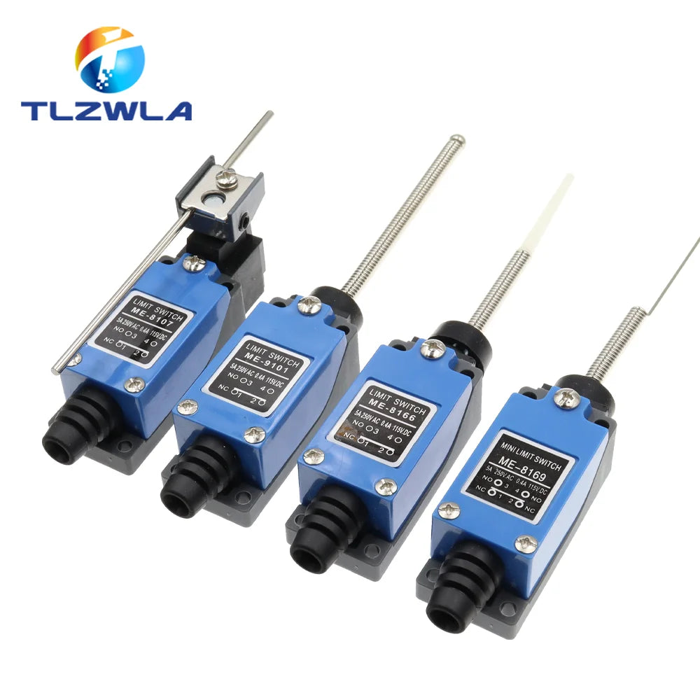 ME-8104 ME-8107 ME-8108 ME-8111 ME-8112 ME-8166 -8169 Limit Switch Rotary Adjustable Roller Lever Arm Travel Switch AC250V NO NC Quake