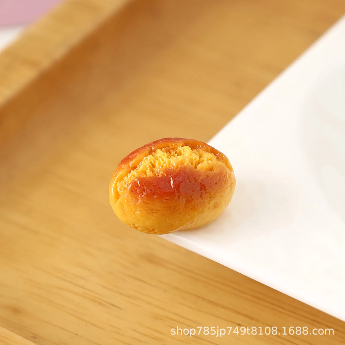20pcs New Miniature Resin DIY Dessert Baked Cheese Bread DIY Play Kitchen Food Toys For Phone Hair Bow Dollhouse Accessories Quake No.2