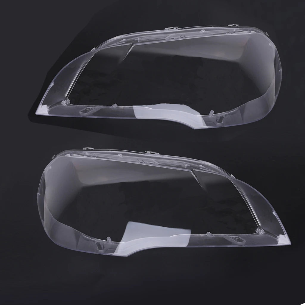 Headlight Lens Cover, Lamp Lens Shell Cover, for BMW X5 E70 2008 2009 20011 20113 63117288995 63117288996 Quake