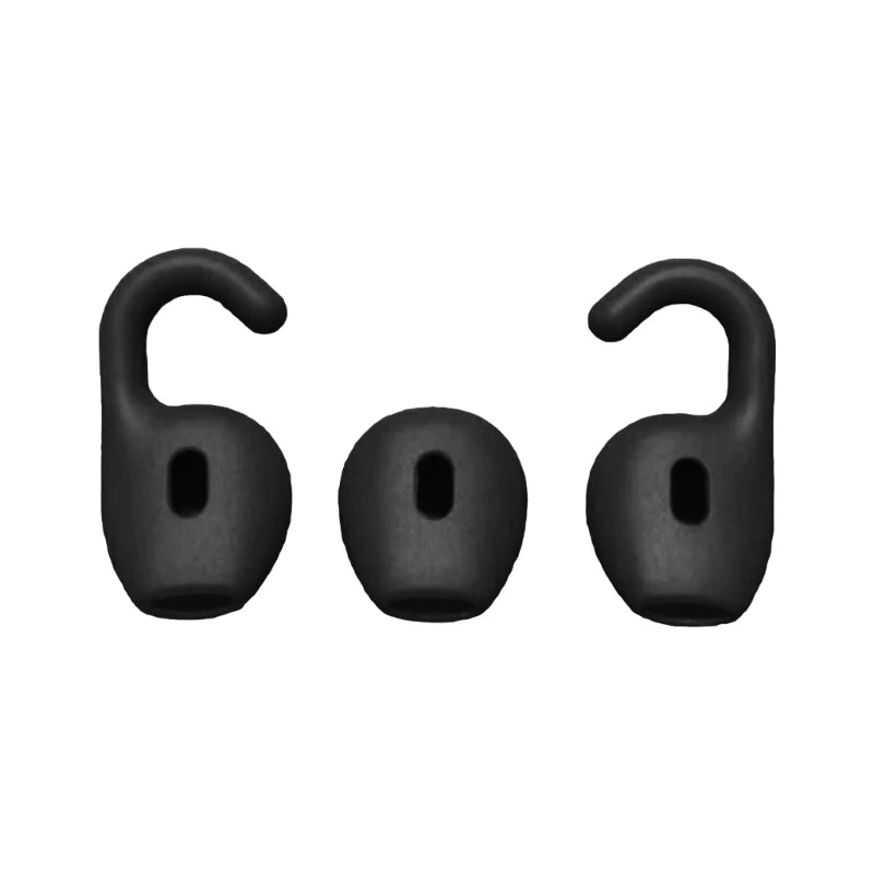 1Set Soft Silicone Earbuds Earphone Tips Earplug Cover for JABRA Talk 45/Stealth/Boost Headphone Eartips K1KF Quake Black