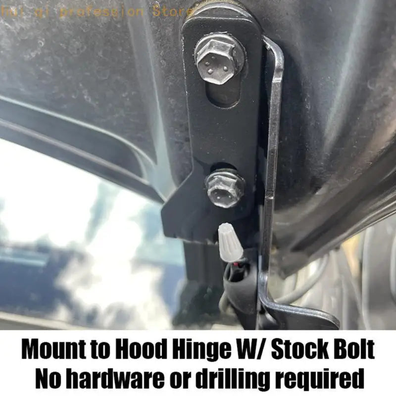 Ditch Hood Hinge LED Light Mounting Brackets For 2016-2021 Auxiliary LED WorkLight Bracket H8WE Quake