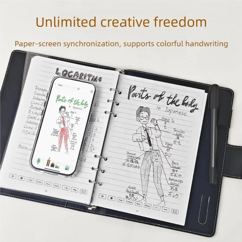 Erasable Writing Notebook With Reusable Paper Portable Digital Journal Pen Set For Digital Handwriting Note Taking K1KF Quake