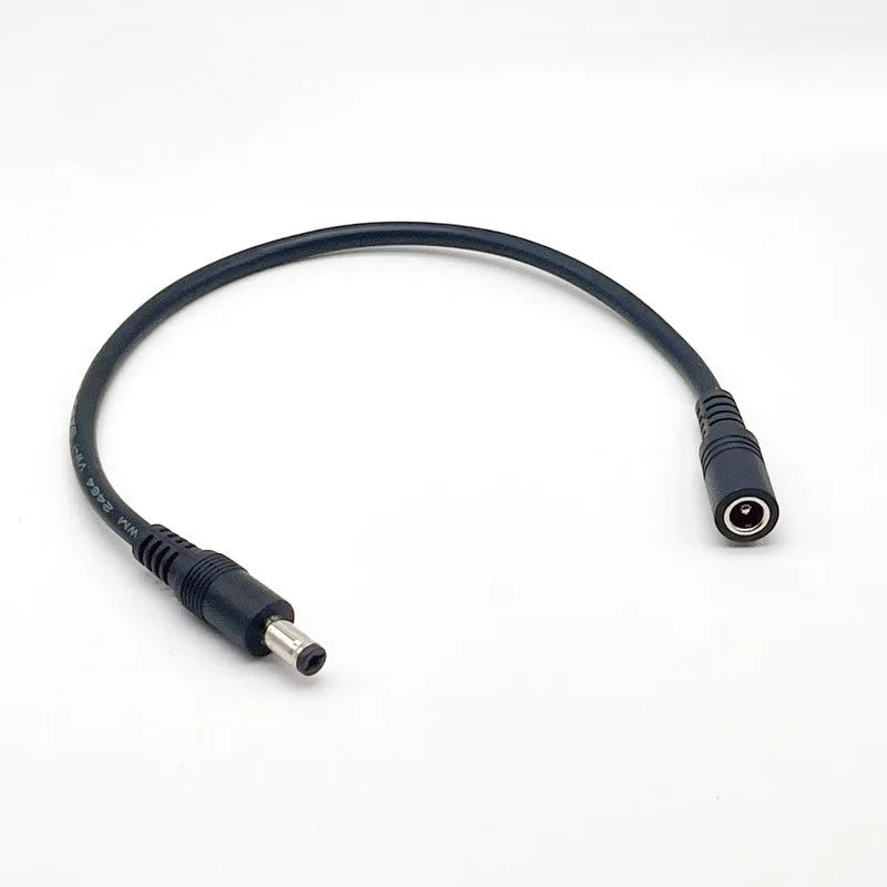 18AWG DC5521 1to Multiple Way Power Splitter Cable 5V 12V Power Adapter Connector Cord For LED Strip Lights CCTV Camera 40CM Quake 1 to 1 18AWG 40CM