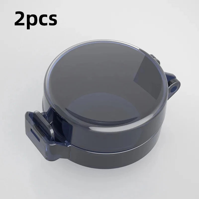 vvocci 1/3/5Pcs Baby Safety Protection Door Lock Products Cover Home Bedroom Door Switch Anti-Locking Lid Kids Protective Quake B207 Black-2pcs