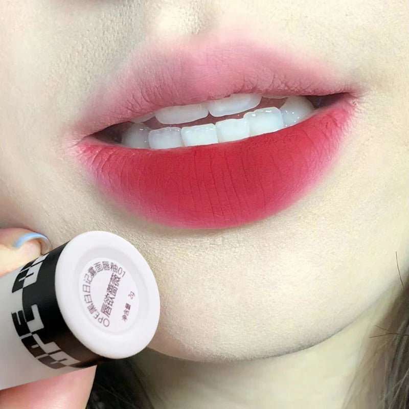 6 Colors Long-Lasting Matte Liquid Lip Gloss with Soft Velvet Finish and Waterproof Formula Lip Clay Lip Glaze Gift Makeup Quake 01