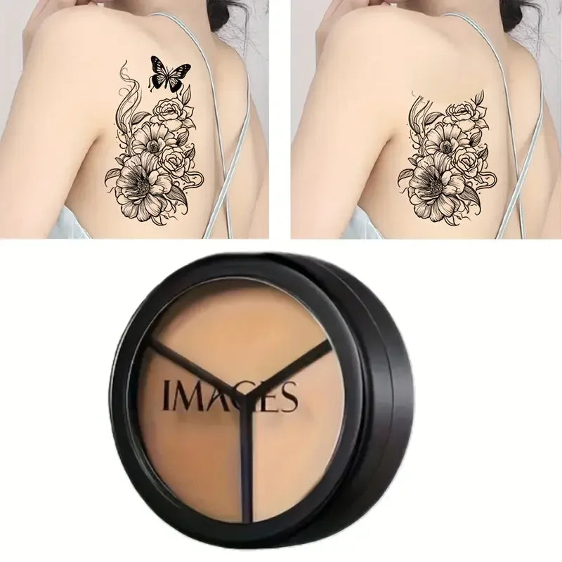 3-in-1 Face Concealer Makeup 3 Color Concealer Perfect Concealer for Blemishes,Dark Circles and Contours Balm for All Skin Types Quake A 1PCS