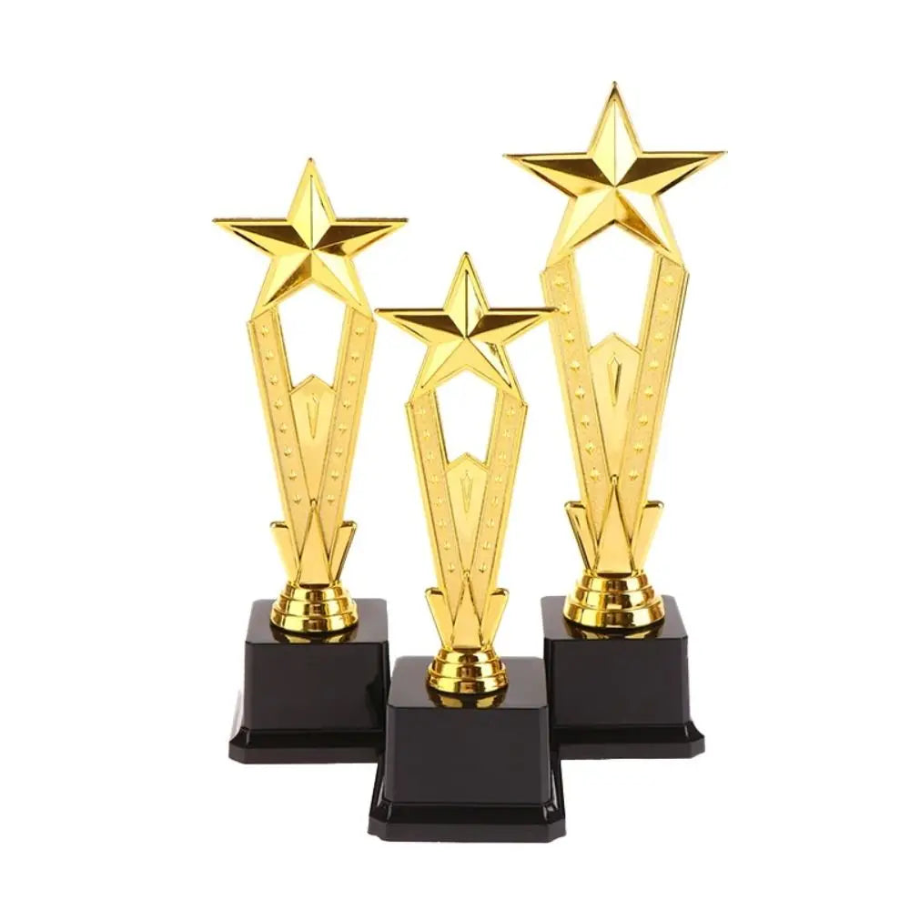 Golden Award Trophy Star Singing Dancing Competition Reward Prize Cup Craft Souvenirs School Rewarding Supply Quake