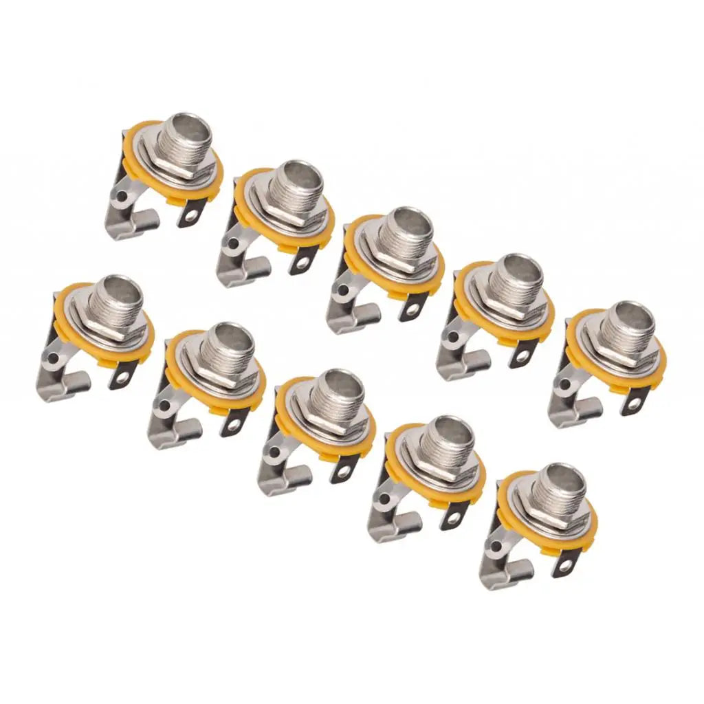 Electric Guitar Output Jack Plate High Quality Socket Zinc Alloy Connector for Electric Guitar Bass Upgrade Quake