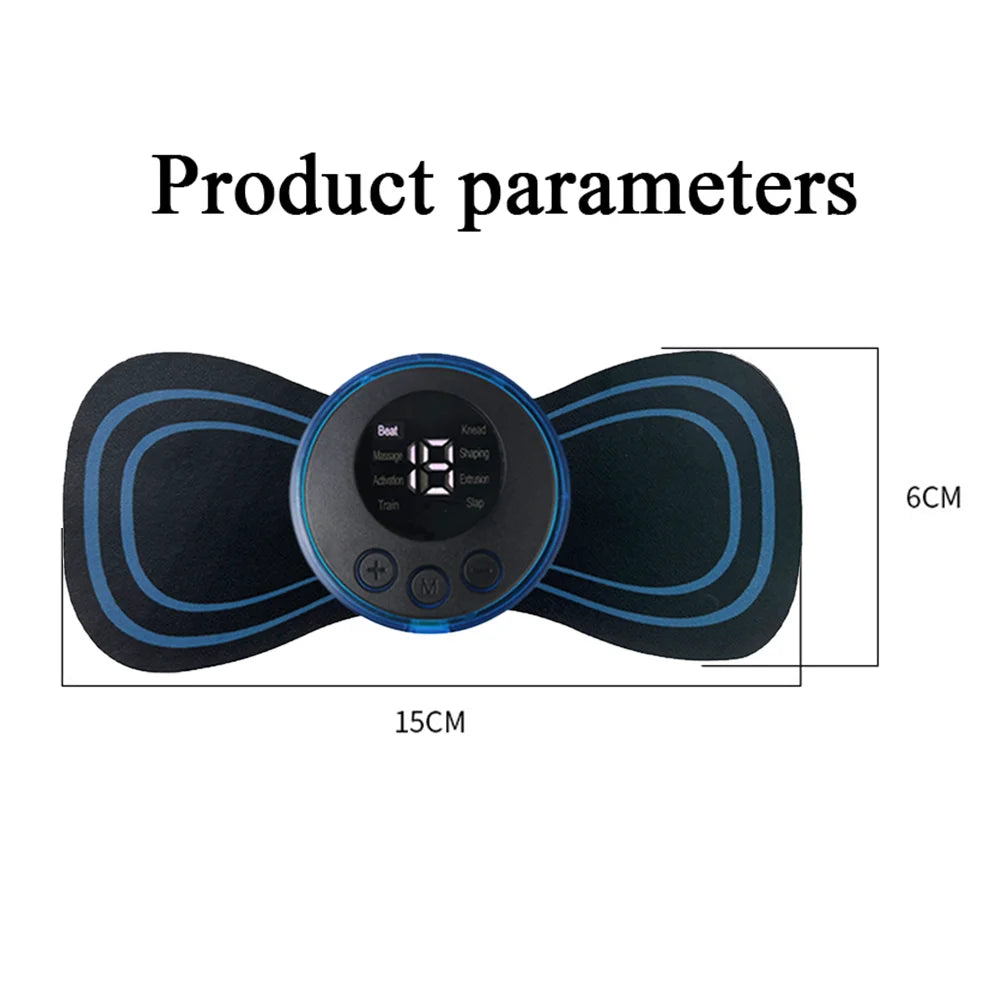 2/3/4 Pcs Smart Electric Neck Massager Set Cervical Patch 8 Modes 19 Levels Intensity Home Use Massage Tools for Relieve Fatigue Quake