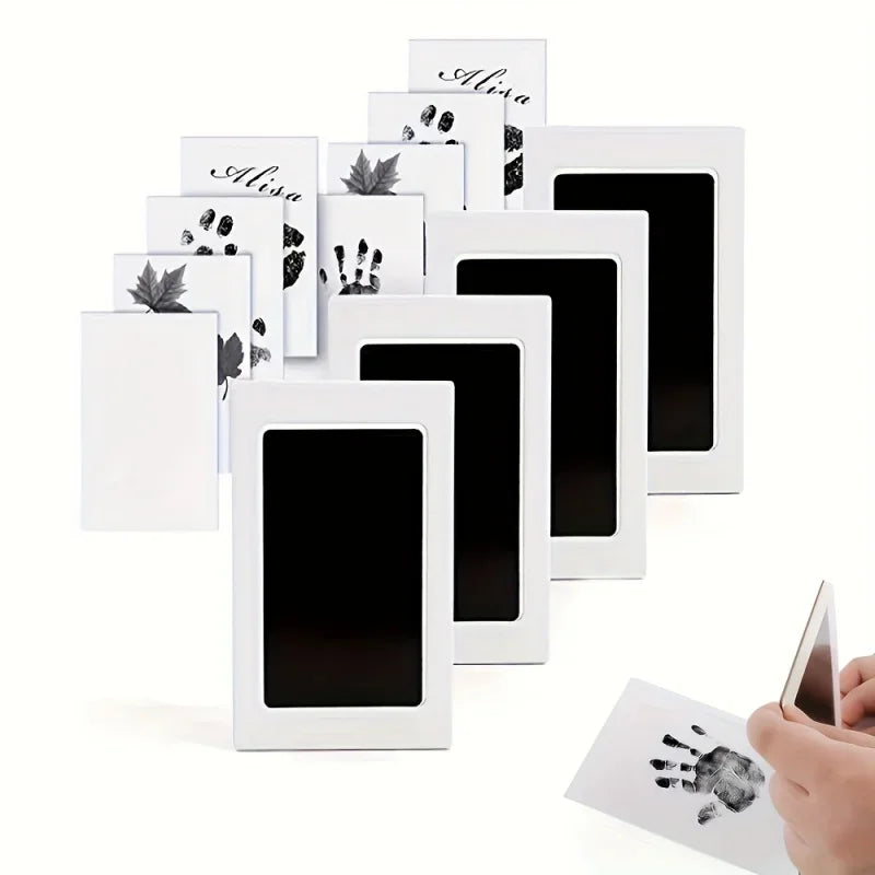 Pet Paw Print Keepsake Kit - Clean Touch Ink Pad for Dogs & Cats, Create Lasting Paw/Footprint Impressions, Perfect for Memorial Quake 4PCS G2853A4PCS