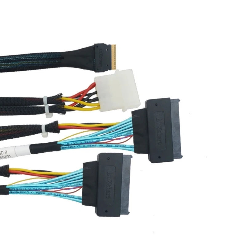 Durability SASSFF-8654 4i 38pin To SAS8639U.2 Data Cable for Servers and HPC Application Data Center Connectivity K1KF Quake