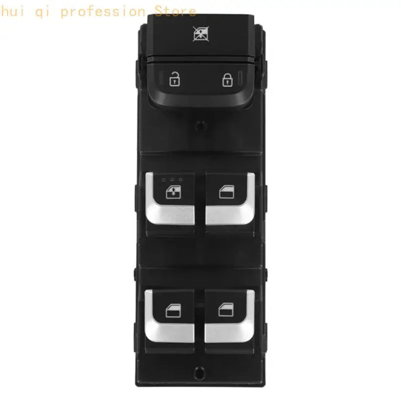 Car Window Control Panel Assembly 93571-H0100CA, 4 Button Driver Door Unit with Lock Button Layout, Clip-In Housing for Repair Quake