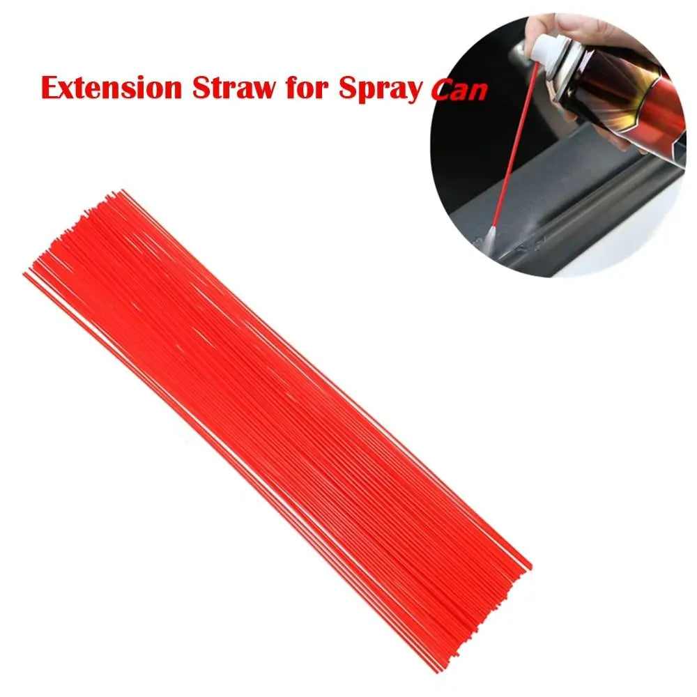 Plastic Tube Spray Can Extension Straw 12cm Length Red Color Rust Remover Straw Extended Replacement Tips Accessories Quake