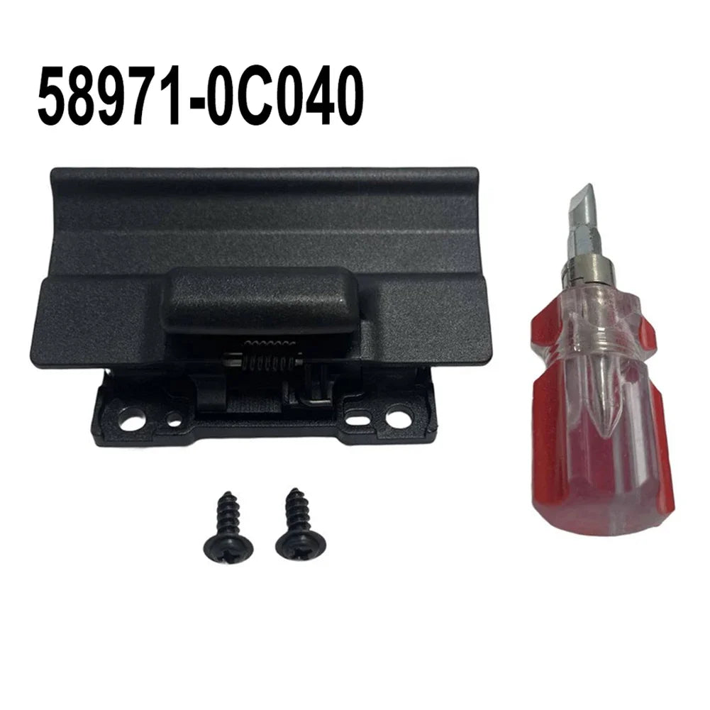 Replacement Center Console Latch Black ABS For Toyota For Tacoma 16-23 For Tundra 14-21 Interior Lock OEM 58971-0C040 Quake A