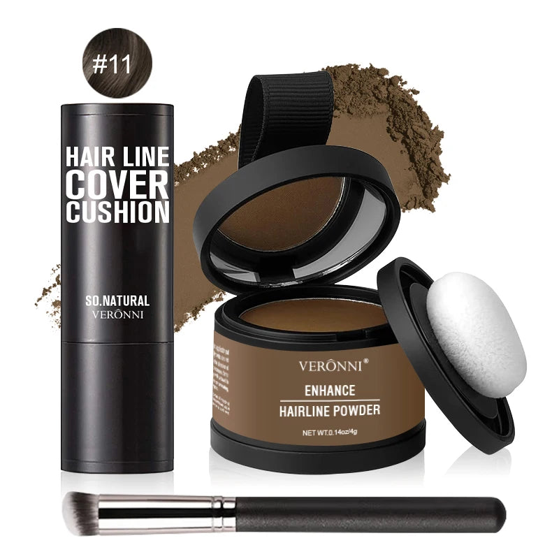 Hairline & Roots Concealer Powder Black Root Natural Instant Waterproof Hairline Shadow Concealer Coverage Repair Fill In Hair Quake 11