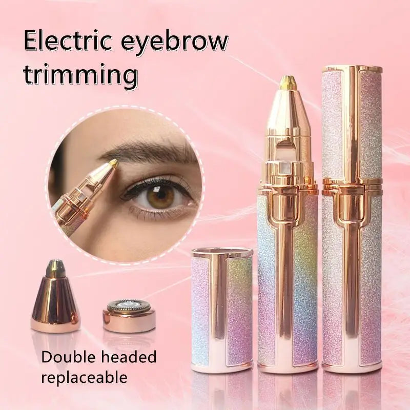 Electric Eyebrow Trimmer Facial Hair Remover Women's Shaver Makeup Products For Women Painless Safety USB Charging For All Body Quake