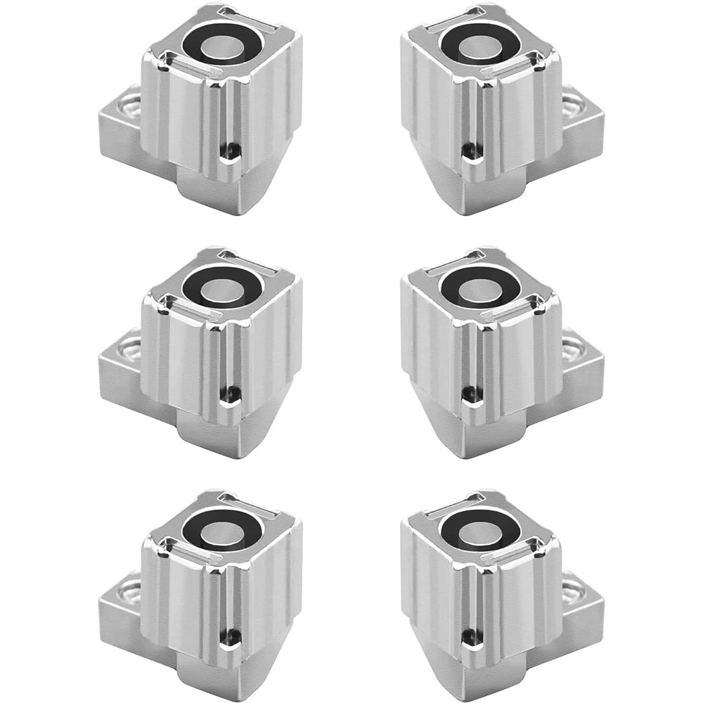 3 Pair Left Right Slider Buckle Metal Lock Latch Bracket Controller Replacement Repair Part Tool Compatible with Switch Joy-Con Quake Silver