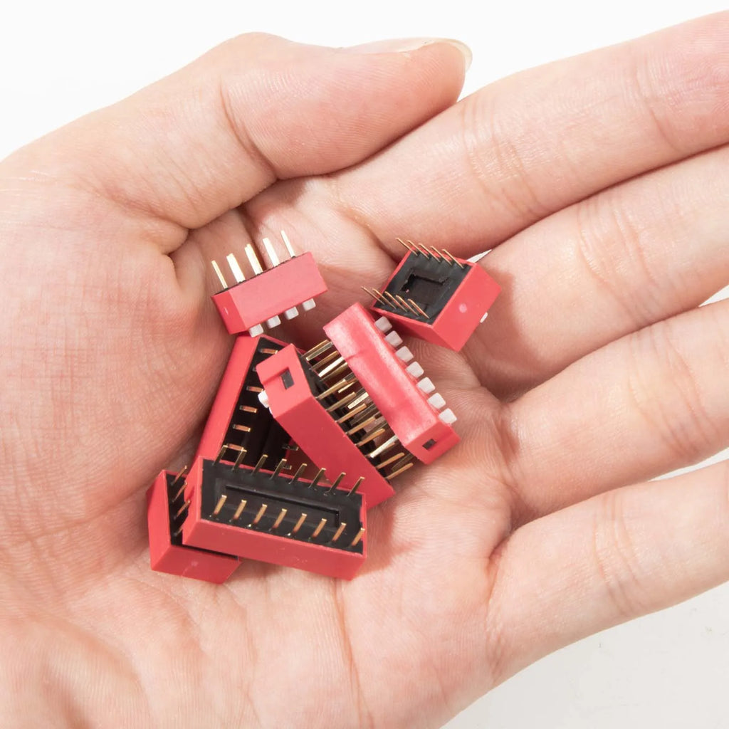 Slide Type Switch Kit Double Row Dip Switches Module 2.54mm 1 - 12 Position For Circuit Breadboards Quake