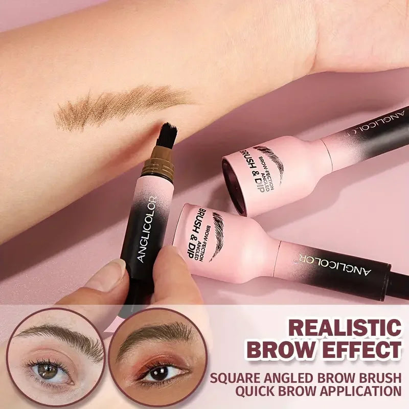 Wild yebrow Cream Waterproof Not Smudge Eyebrow Cream Long Lasting Color Rendering Smear-Proof Makeup 3D Brow Dye Cream Eyebrow Quake