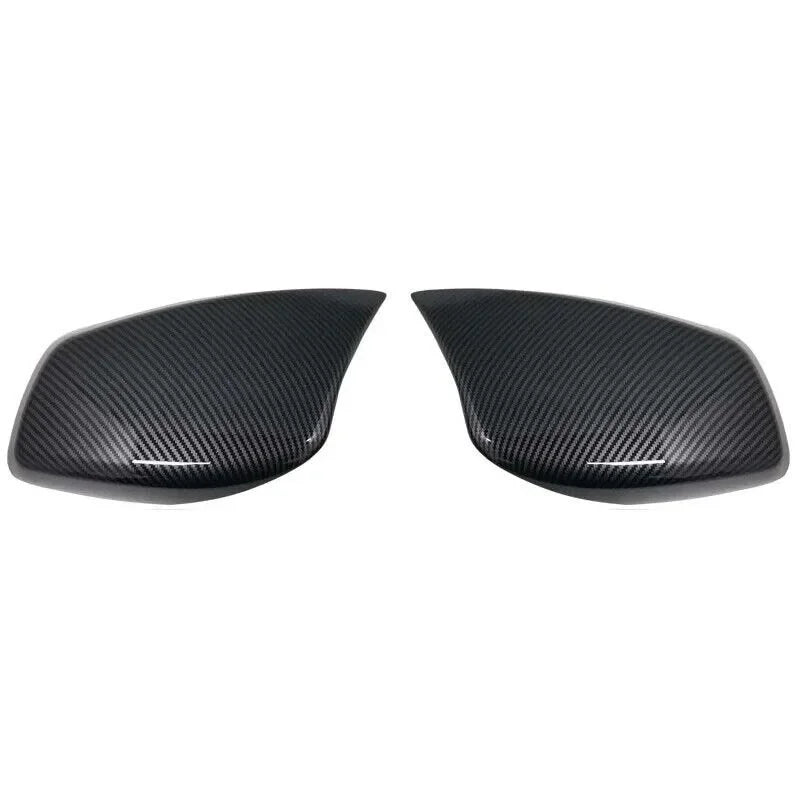 For BMW 5 Series E60 E61 E63 E64 2003-2007 Car Sticker Rearview Side Mirror Cover Wing Cap Exterior Door Case Trim Carbon Black Quake Carbon