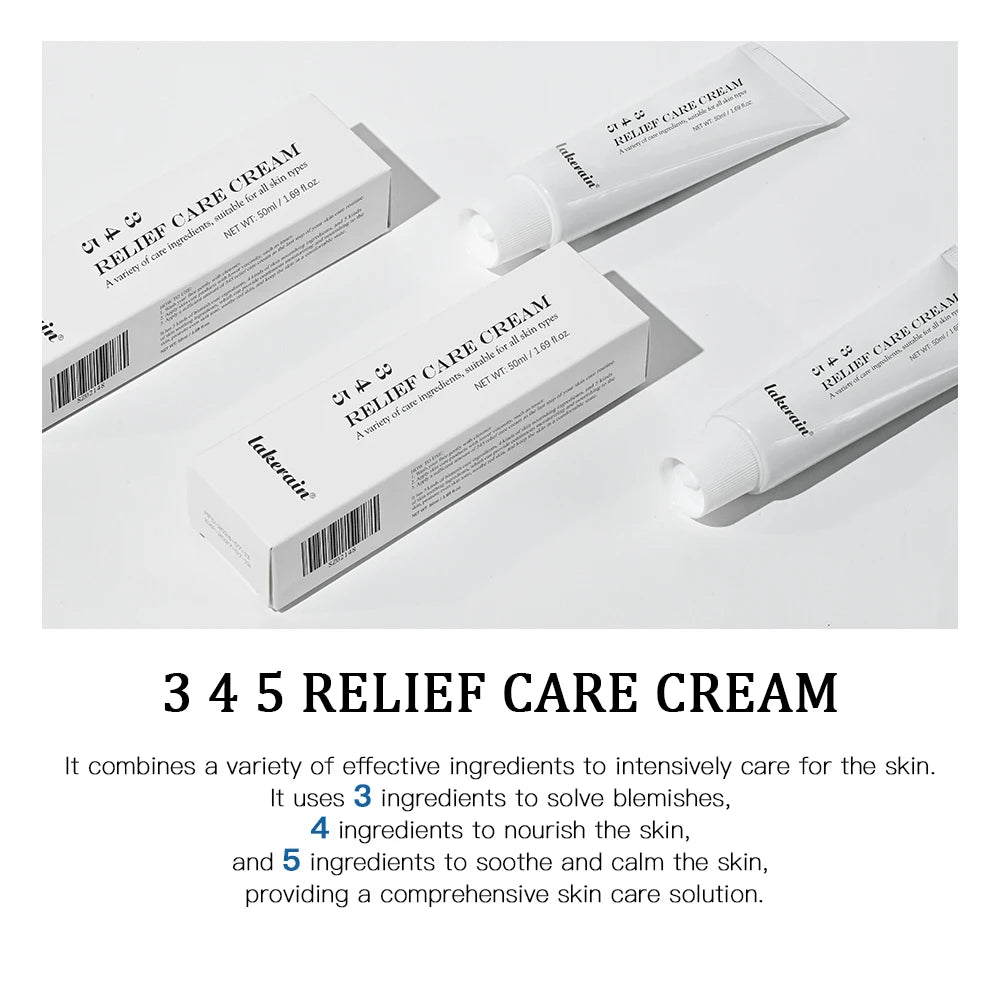3 4 5 Relief Cream Address Blemishes Nourish The Skin And Provide Soothing Care Face Lifting Beauty Moisturizer Korean Cosmetics Quake