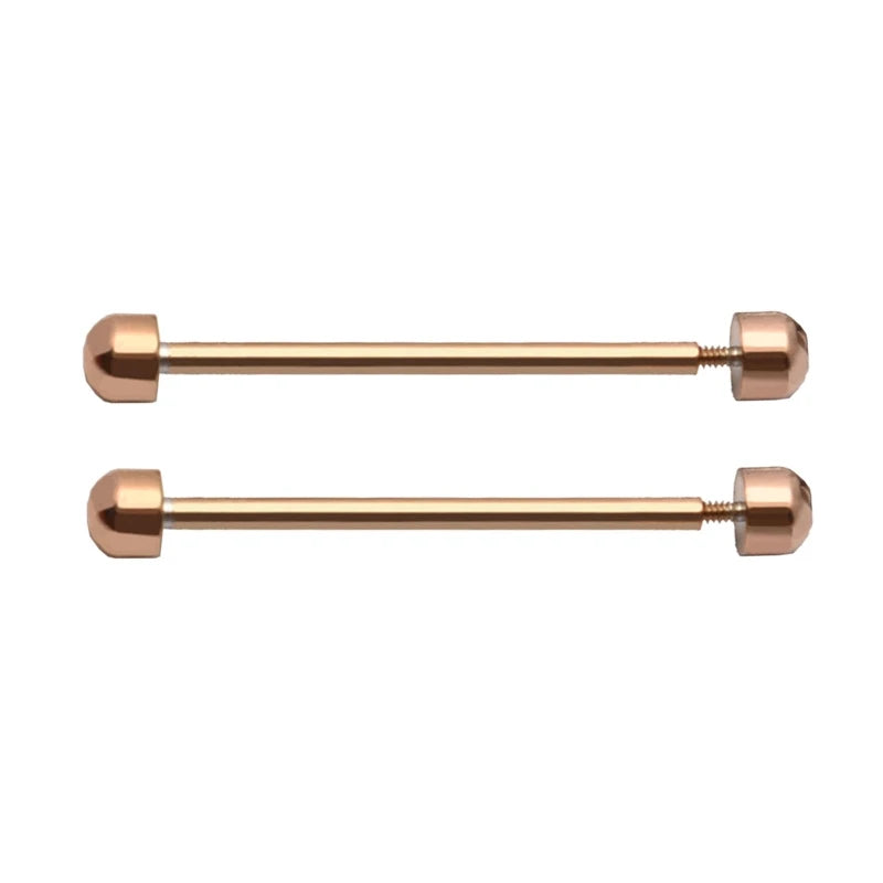 1 Pair Watch Strap Screw Pins Smart Watch Bracelet Clasp Buckle Friction Tube Watch Replacement Accessories Repair Tool K1KF Quake Rose Gold 22mm