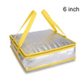 Folding Food Thermal Drink Storage Cooler Bag Insulation Bag Ice Pack Pizza Delivery Bag Quake 6 inch